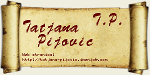Tatjana Pijović vizit kartica
